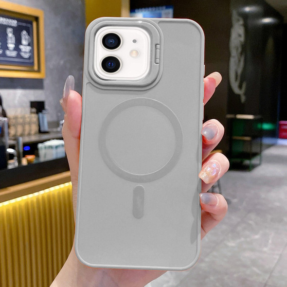 For iPhone 11 Magsafe All-inclusive TPU Phone Case(Light Grey)