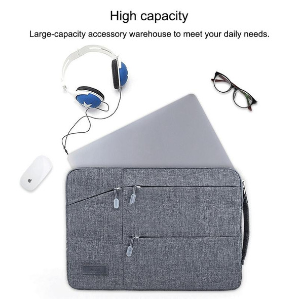 WIWU 12 inch Large Capacity Waterproof Sleeve Protective Case for Laptop (Grey)