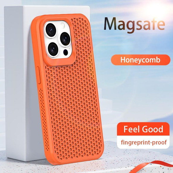 For iPhone 15 Heat Dissipation Phone Case(Orange)