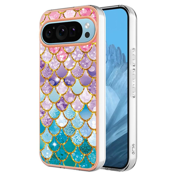 For Google Pixel 9 Electroplating IMD TPU Phone Case(Colorful Scales)