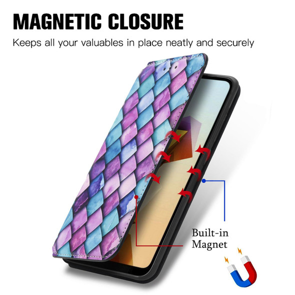 For ZTE Blade A33S CaseNeo Colorful Magnetic Leather Phone Case(Magic Space)