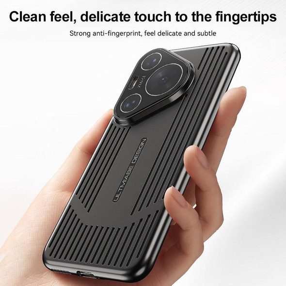 For Huawei Mate 60 Pro / 60 Pro+ Ice Sense Heat Dissipation Electroplating Frosted Phone Case(Black)