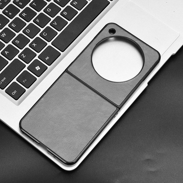 For ZTE nubia Flip / Libero Flip Litchi Texture Back Cover Phone Case(Grey)