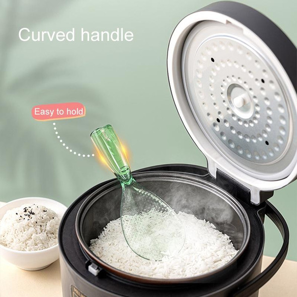 Household High Temperature Resistant Anti-Scald Rice Cooker Spoons(Green)