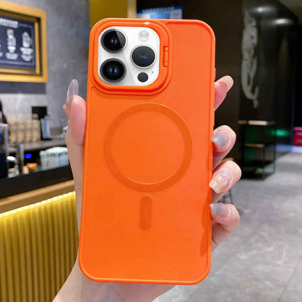 For iPhone 14 Pro Magsafe All-inclusive TPU Phone Case(Orange)