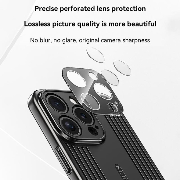 For iPhone 15 Pro Max Ice Sense Heat Dissipation Electroplating Frosted Phone Case(Silver)