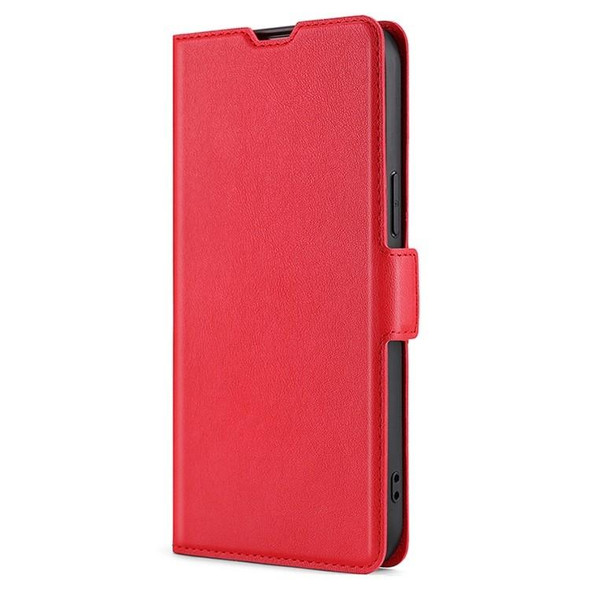 For Samsung Galaxy S24+ 5G Ultra-thin Voltage Side Buckle Horizontal Flip Leather Phone Case(Red)