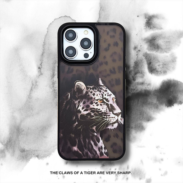 For iPhone 14 Pro Skin Feel Matte TPU+PC Shockproof Phone Case(Leopard)