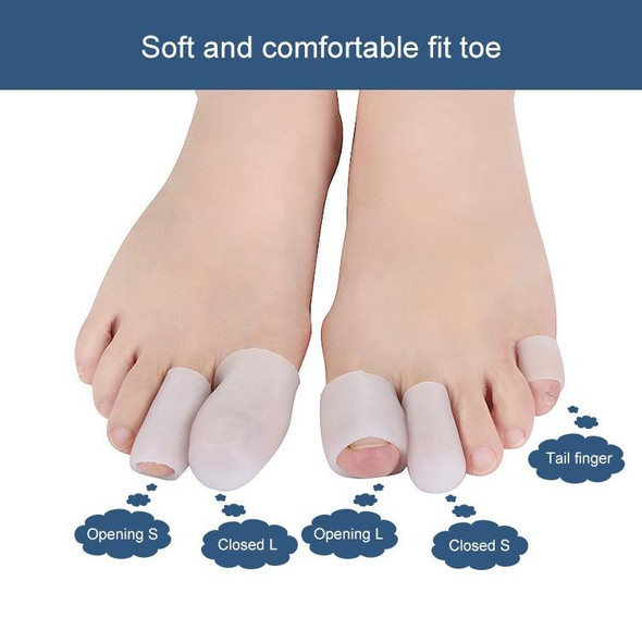 5 PCS Corn Toe Cover Finger Toe Care Set Color Random Delivry, Style:Thickened Tail Finger