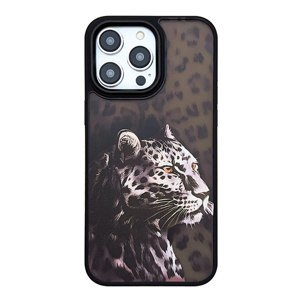 For iPhone 13 Pro Max Skin Feel Matte TPU+PC Shockproof Phone Case(Leopard)