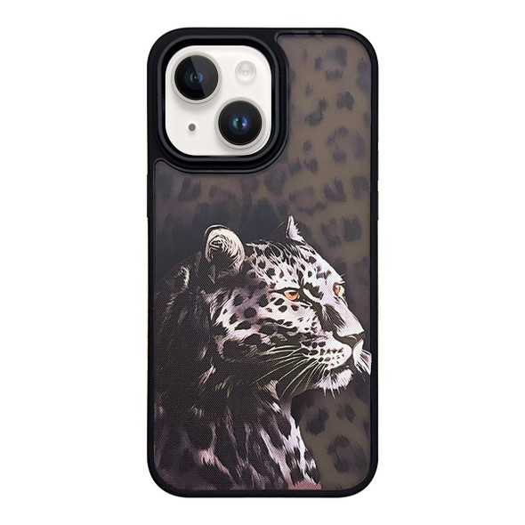 For iPhone 14 Skin Feel Matte TPU+PC Shockproof Phone Case(Leopard)