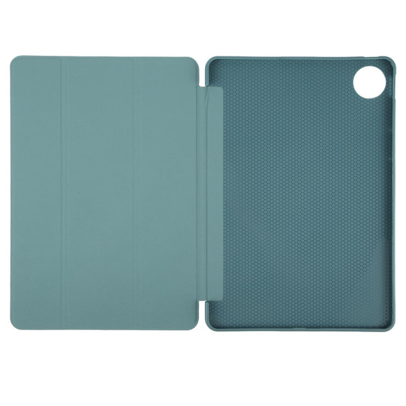 For Huawei MatePad Pro 13.2 Tri-fold Silicone Leather Tablet Case(Dark Green)