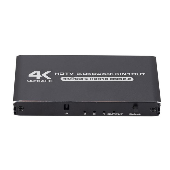 120Hz HDMI2.0 4K With Remote Control Switcher HDCP2.2 Version 3 Into 1 Out Video Converter