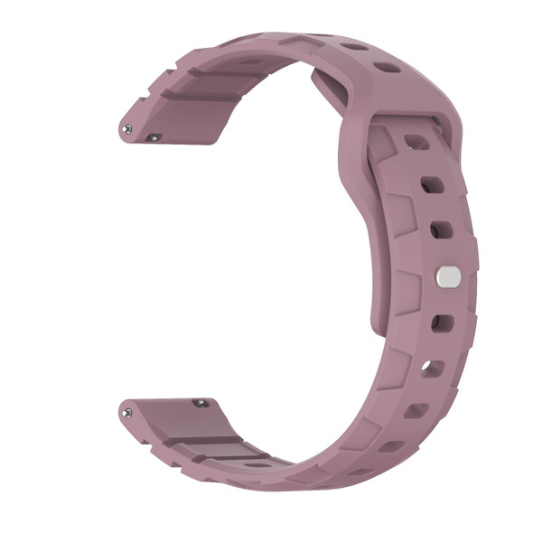 20mm Armor Silicone Watch Band(Dark Purple)