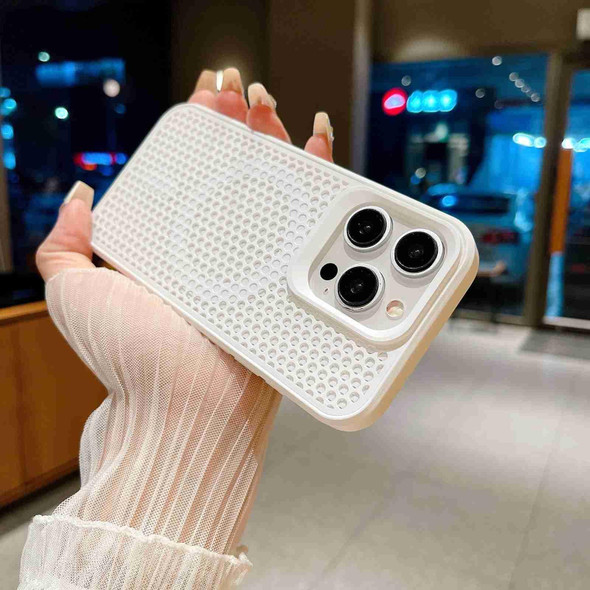 For iPhone 15 Pro MagSafe Magnetic Heat Dissipation Phone Case(White)