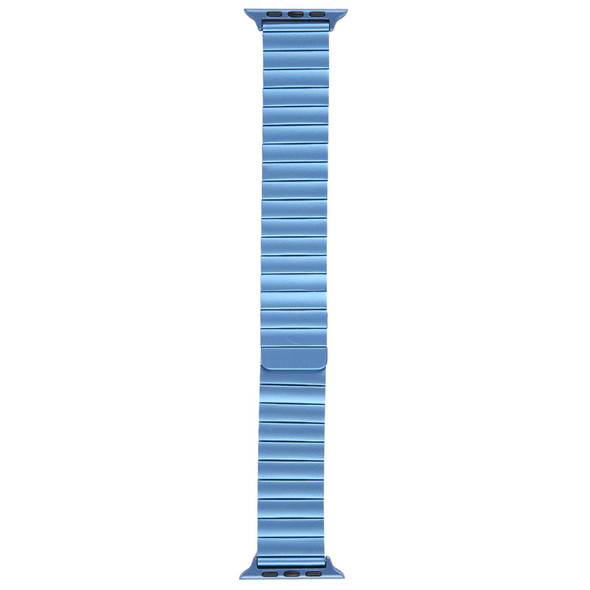 For Apple Watch SE 2023 40mm Bamboo Stainless Steel Magnetic Watch Band(Blue)