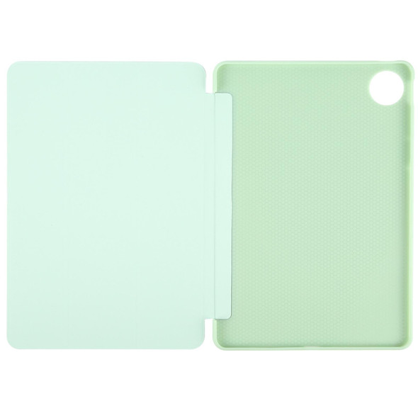 For Huawei MatePad Pro 13.2 Tri-fold Silicone Leather Tablet Case(Green)