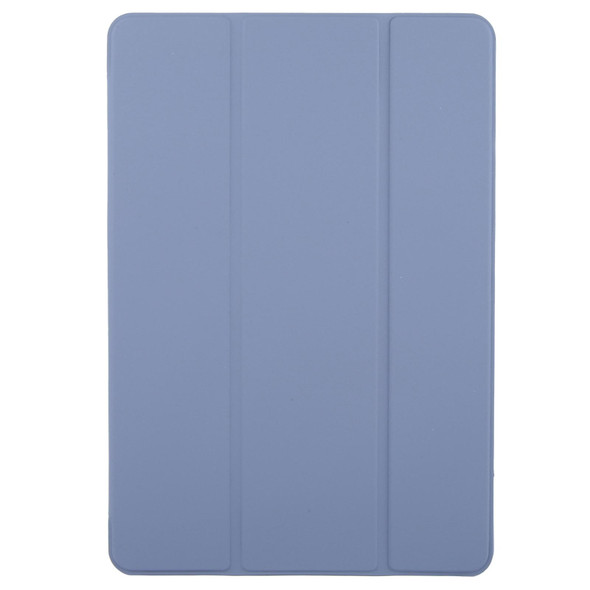 For vivo Pad3 Pro 13.0 Tri-fold Silicone Leather Tablet Case(Lavender)