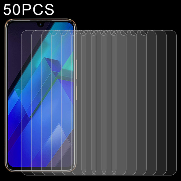 50 PCS 0.26mm 9H 2.5D Tempered Glass Film - Infinix Note 12