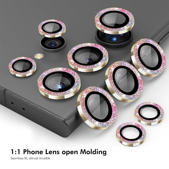 For Samsung Galaxy S23 5G/ S23+ 5G ENKAY Hat-Prince AR 9H Rear Lens Glitter Aluminium Alloy Tempered Glass Film(Green)