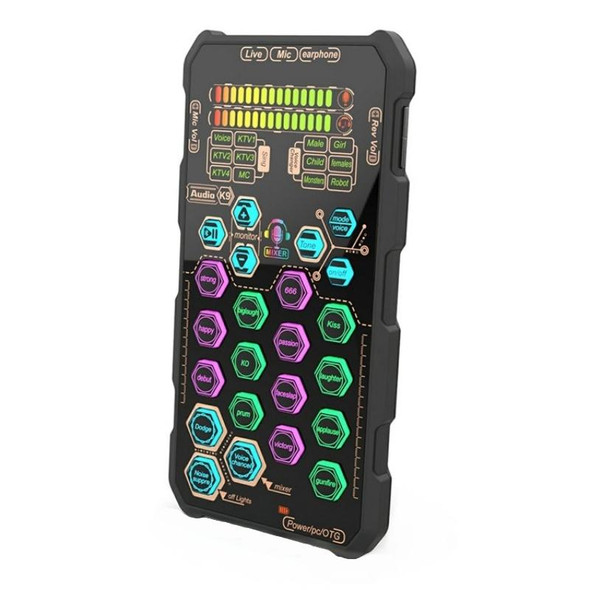 K9 Live Sound Card DJ Mixer Voice Changer Audio Mixer