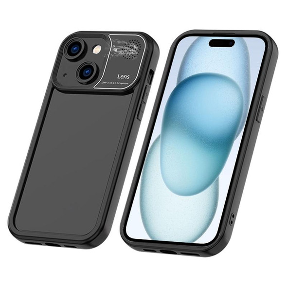 For iPhone 15 Plus Aromatherapy Liquid Silicone Phone Case(Black)