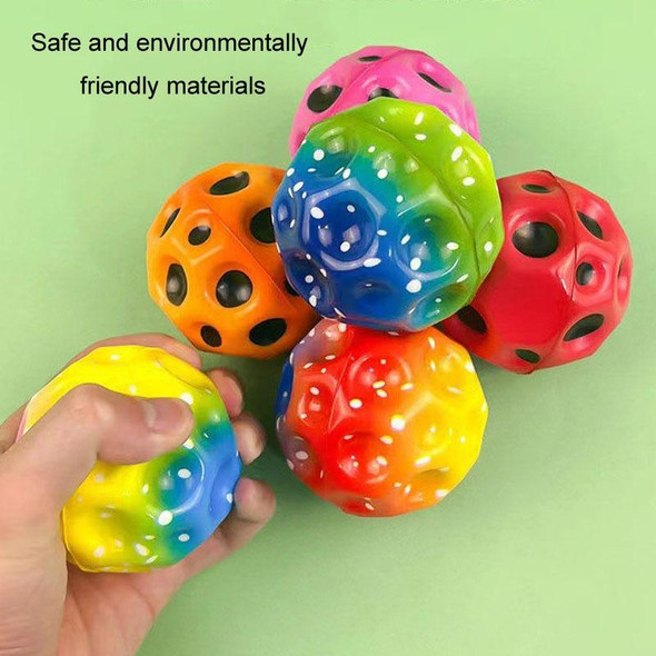 Colorful Bouncy Ball Parent-child Interactive PU Foam Ball Outdoor Toys(Middle Purple)