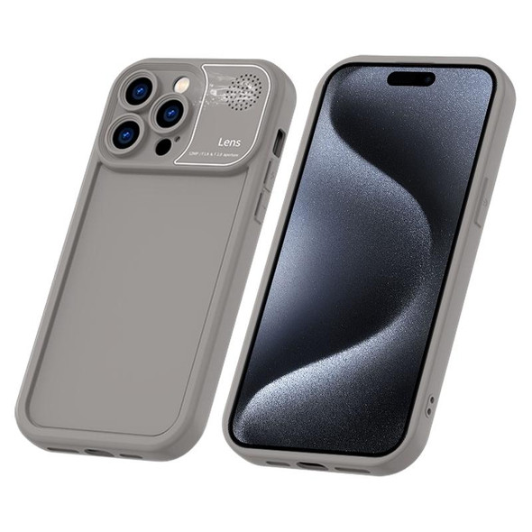 For iPhone 15 Pro Aromatherapy Liquid Silicone Phone Case(Grey)