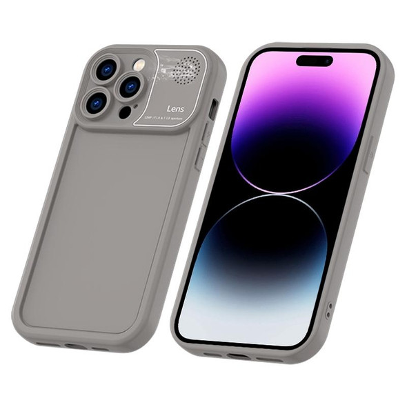 For iPhone 14 Pro Aromatherapy Liquid Silicone Phone Case(Grey)