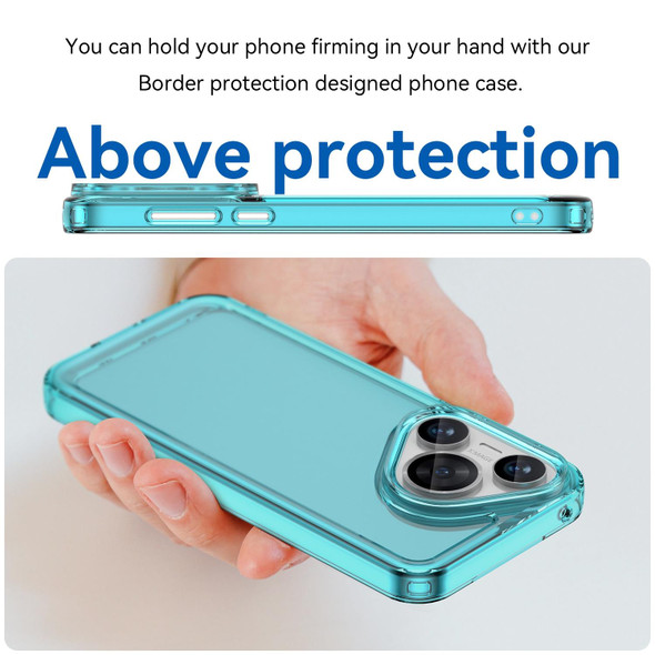 For Huawei Pura 70 Candy Series TPU Phone Case(Transparent Blue)