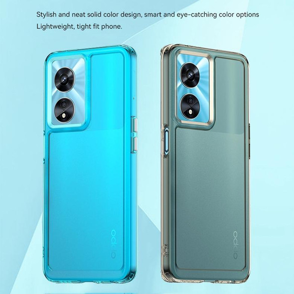 For OPPO A77 5G Candy Series TPU Phone Case(Transparent Grey)