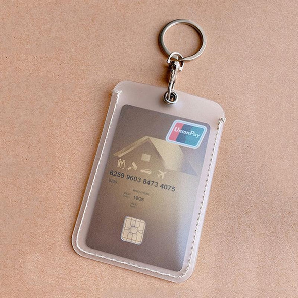 Access Control Elevator Card Holder Proximity Card Protector Keychain With Pull Ring, Style: Large White