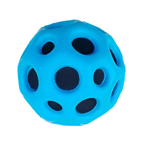 Anti-gravity Moon Stone Bouncing Ball Children Hole Ball Outdoor Leisure Stress Relief Venting Toy(Blue)