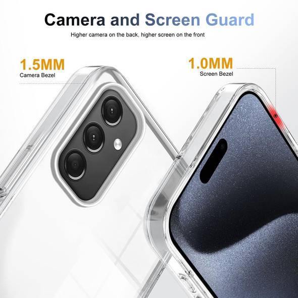For Samsung Galaxy A24 4G 2.5mm Anti-slip Clear Acrylic Hybrid TPU Phone Case(Transparent)