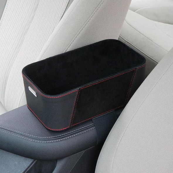 Car Multifunctional Dashboard Armrest Box Water Cup Storage Box, Color: Small Brown