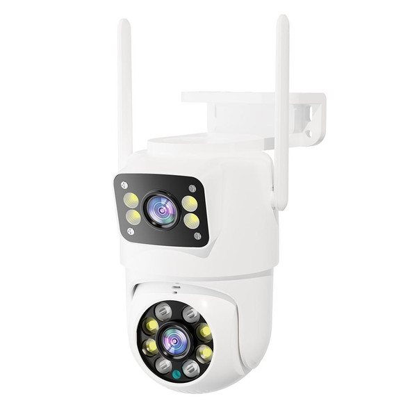 Q8216 4MP Two-way Voice Outdoor IP66 Waterproof WiFi Camera, Plug Type:UK Plug(White)