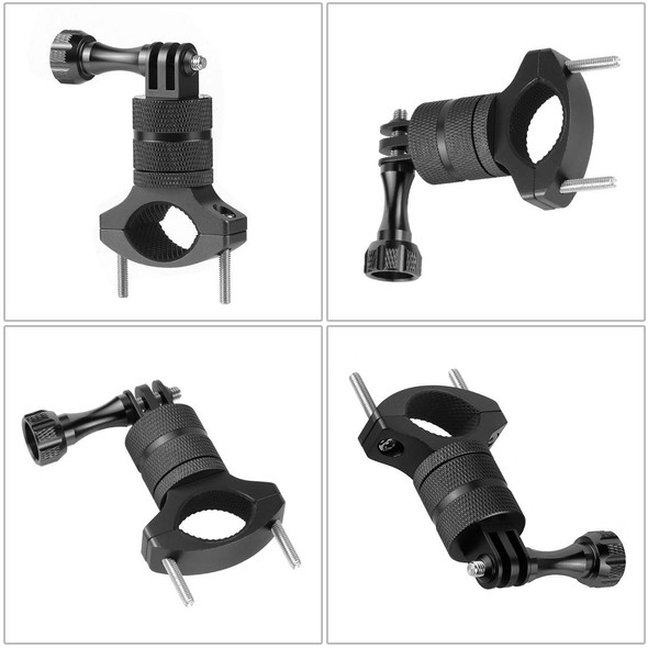 Aluminum Alloy Bicycle Mounting Bracket Bicycle Clip - Action Camera(Black)