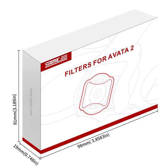 For DJI Avata 2 STARTRC Drone Lens Filter, Lens:3 in 1 ND8/16/32
