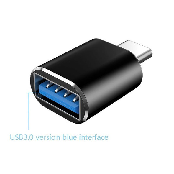 10 PCS USB 3.0 Female to USB-C / Type-C Male OTG Adapter(Black)