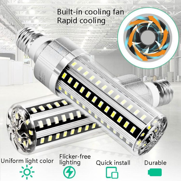 5730 LED Corn Lamp Factory Warehouse Workshop Indoor Lighting Energy Saving Corn Bulb, Power: 50W(E27 6500K (White))