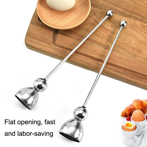 2 PCS GB098 304 Stainless Steel Egg Opener