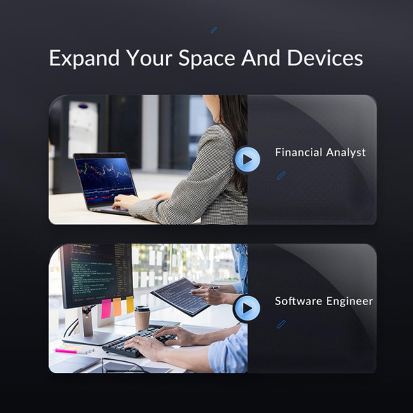 ORICO CDH-15N-GY-BP 15 in 1 Type-C HUB Docking Station