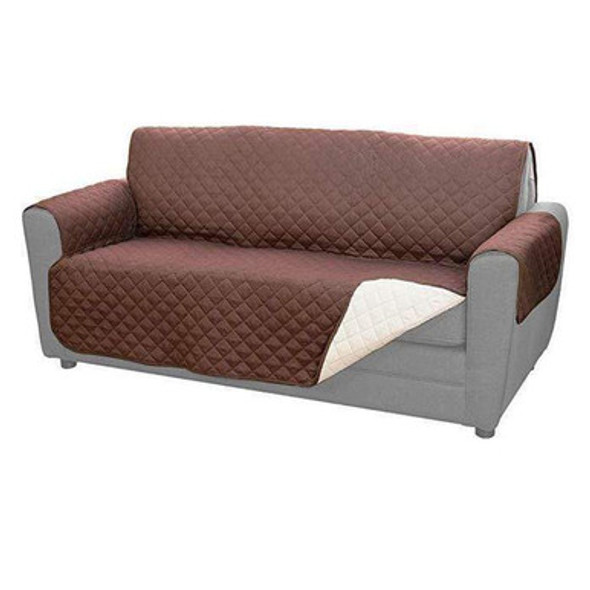 Reversible Couch Cover (Single, Maroon) - Open Box (Grade B)