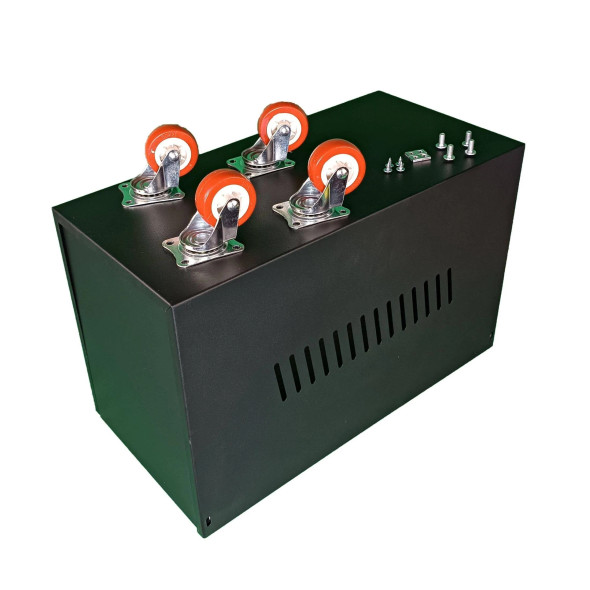 Steel Solar Battery Box on Wheels for 1 x 100ah Battery(42*21*26cm) - Open Box (Grade A)