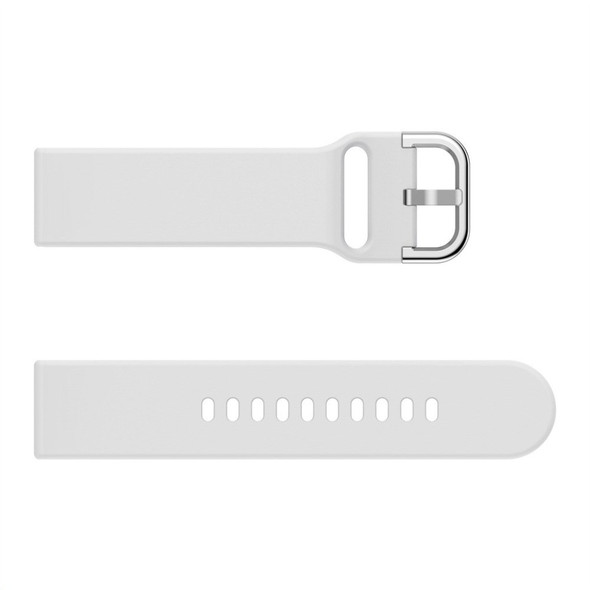 Soft Silicone Smart Watch Strap Replacement Watch Band for Samsung Galaxy Watch Active / Galaxy Watch Active2 20MM - White - Open Box (Grade A)