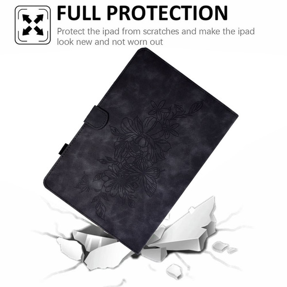 For Huawei Enjoy Tablet 2 / MatePad T 10 9.7 inch / T 10S 10.1 inch / Honor Pad 6 10.1-inch / Pad X6 9.7 inch Butterfly Flower Pattern Imprinted Tablet Case PU Leather Stand Card Slot Cover - Green - Open Box (Grade A)