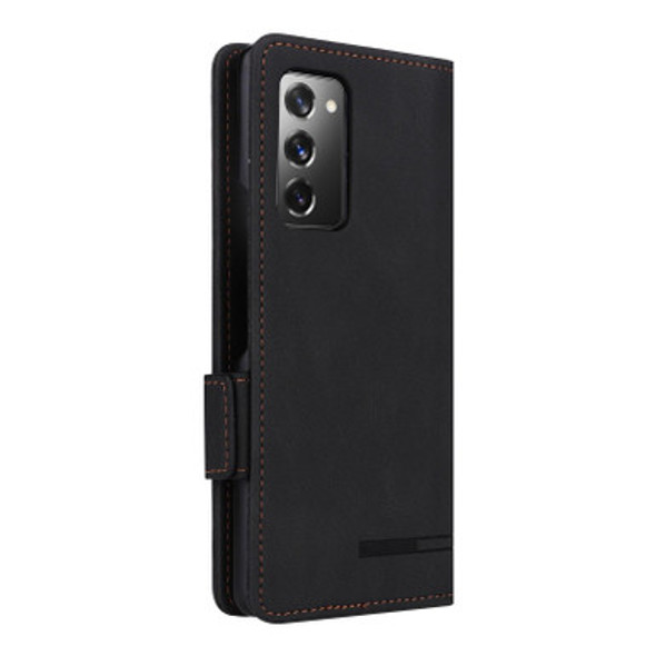 Samsung Galaxy Z Fold2 5G Magnetic Clasp Flip Leather Phone Case(Black) - Open Box (Grade A)