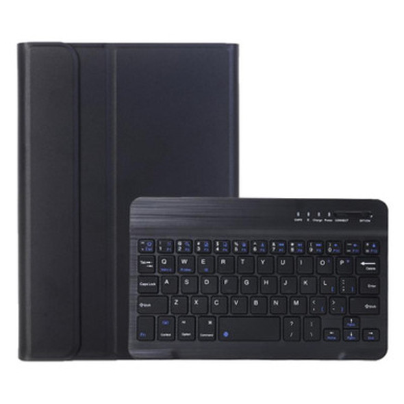 For Samsung Galaxy Tab A9 X110/X115 A221B Candy Color TPU Bluetooth Keyboard Leatherette Tablet Case with Pen Holder(Black) - Open Box (Grade A)