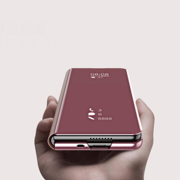 Samsung Galaxy Z Fold3 Accurate Hole Horizontal Flip Mirror Shockproof Phone Case(Black) - Open Box (Grade A)