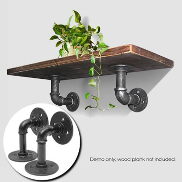 Wrought Iron Hanging Potted Plant Wall Shelf Water Pipe Shelf 11inch - Open Box (Grade A)